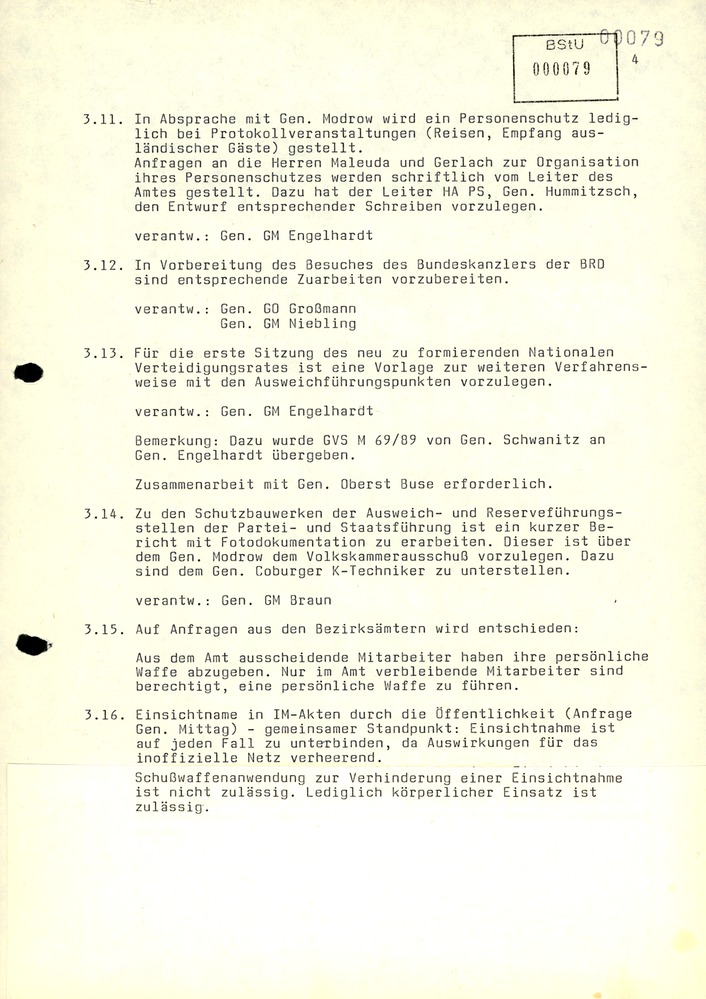 Beratungsprotokoll der Leitung des AfNS