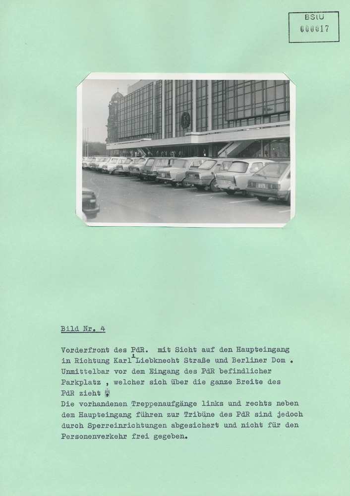 Fotodokumentation des Bereichs um den Palast der Republik