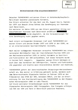 Information über Hinweise zu Klaus Tuchscherers Leben in Österreich