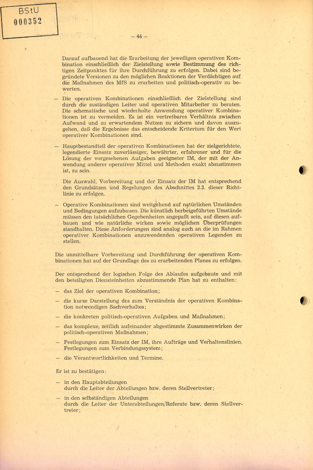 Richtlinie 1/76 zur Bearbeitung Operativer Vorgänge