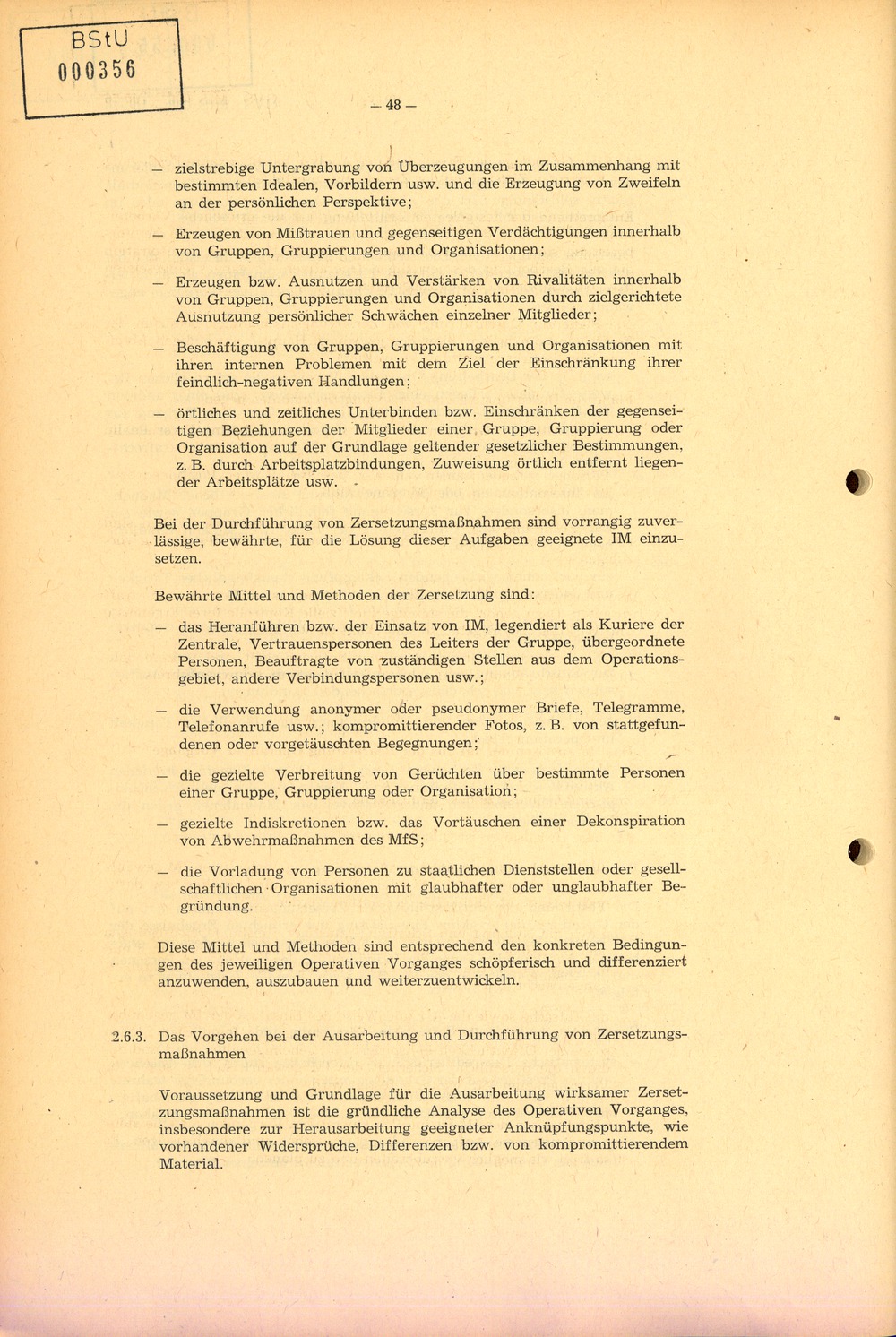 Richtlinie 1/76 zur Bearbeitung Operativer Vorgänge