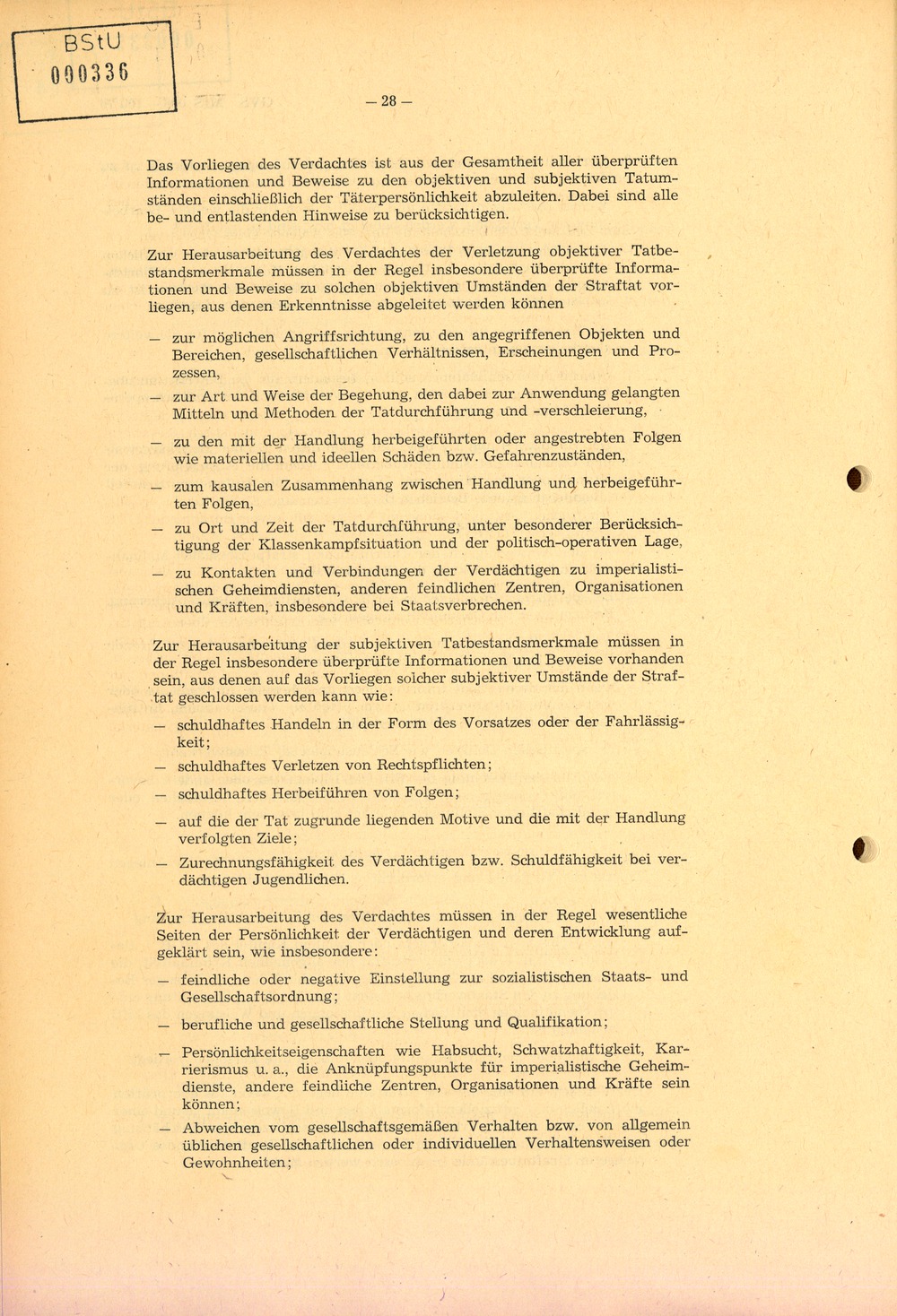 Richtlinie 1/76 zur Bearbeitung Operativer Vorgänge