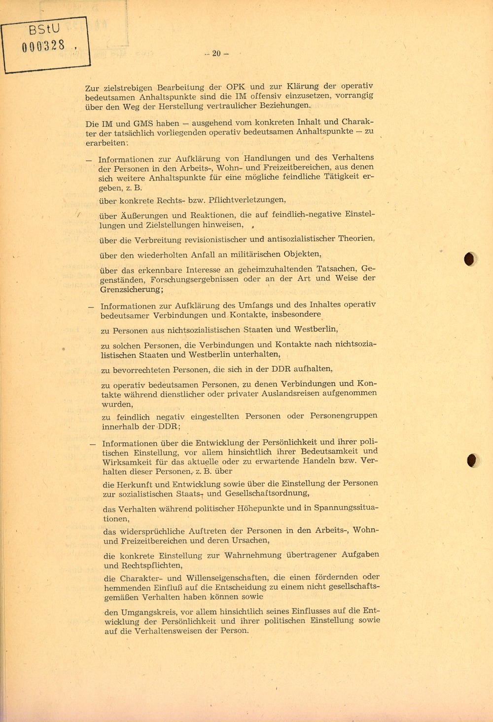 Richtlinie 1/76 zur Bearbeitung Operativer Vorgänge
