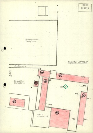 Übersichtskarten der Stasi-Zentrale in Berlin-Lichtenberg