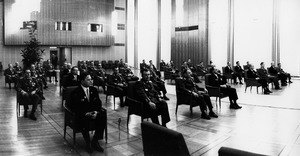 20. Jahrestag des Ministeriums für Staatssicherheit im Staatsratsgebäude während der Grippepandemie 1970