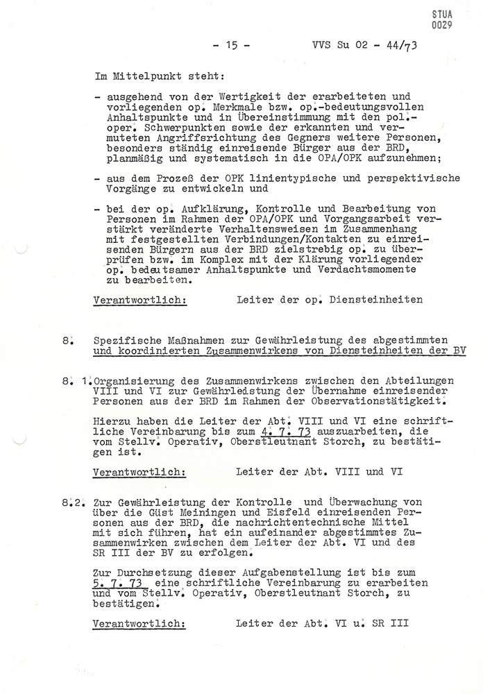 Organisationsplan zur aktionsmäßigen Sicherung des Wechselverkehrs von Personen und der Einreisen von im grenznahen Raum wohnhaften Bürgern der BRD nach der Eröffnung der GÜST Meiningen und Eisfeld