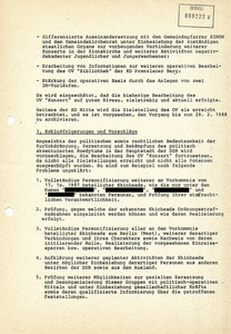 Einschätzung der Bezirksverwaltung für Staatssicherheit Berlin Abteilung IX zum OV "Konzert"