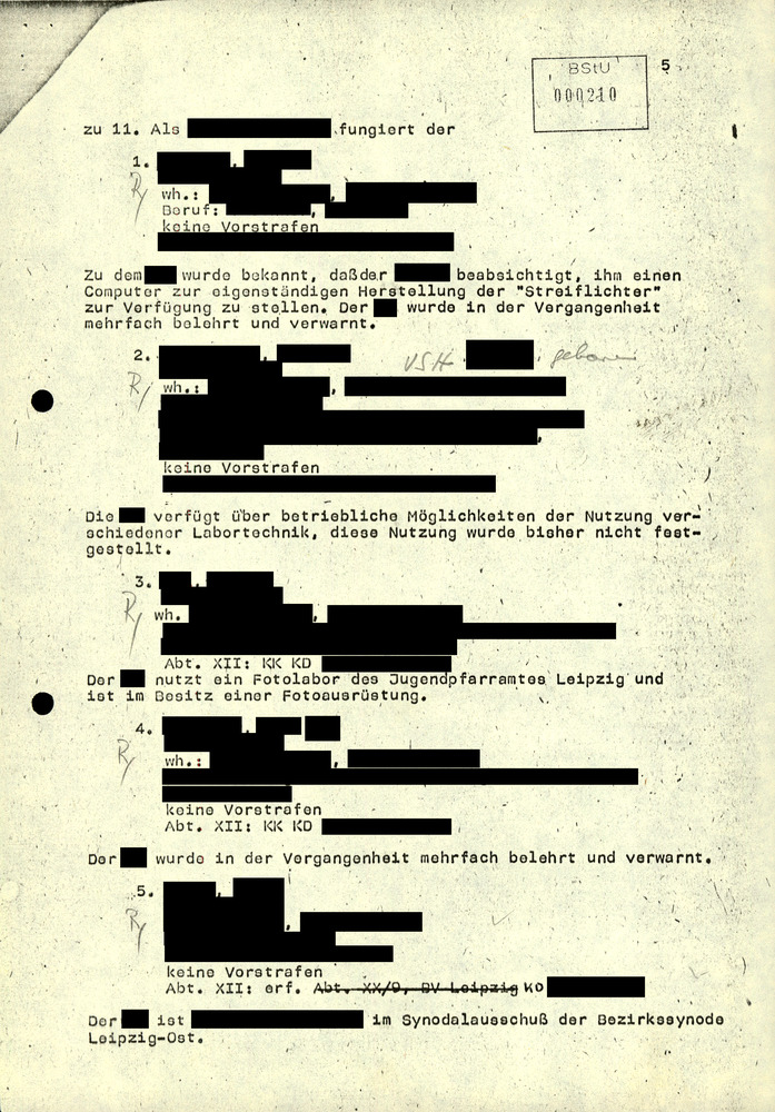 Auskunftsbericht zur kirchlichen Arbeitsgruppe Umweltschutz