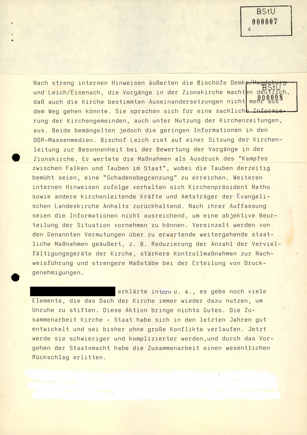 Reaktionen der Bevölkerung auf die staatlichen Maßnahmen zur Verhinderung der weiteren Herausgabe des „Grenzfall“