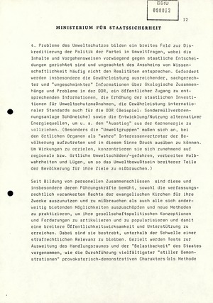 Information Nr. 150/89 über Aktivitäten Oppositioneller und Bürgerrechtler