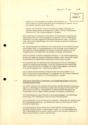 Durchführungsbestimmung Nr. 1 zur Direktive 1/67 über die spezifisch-operative Mobilmachungsarbeit im MfS