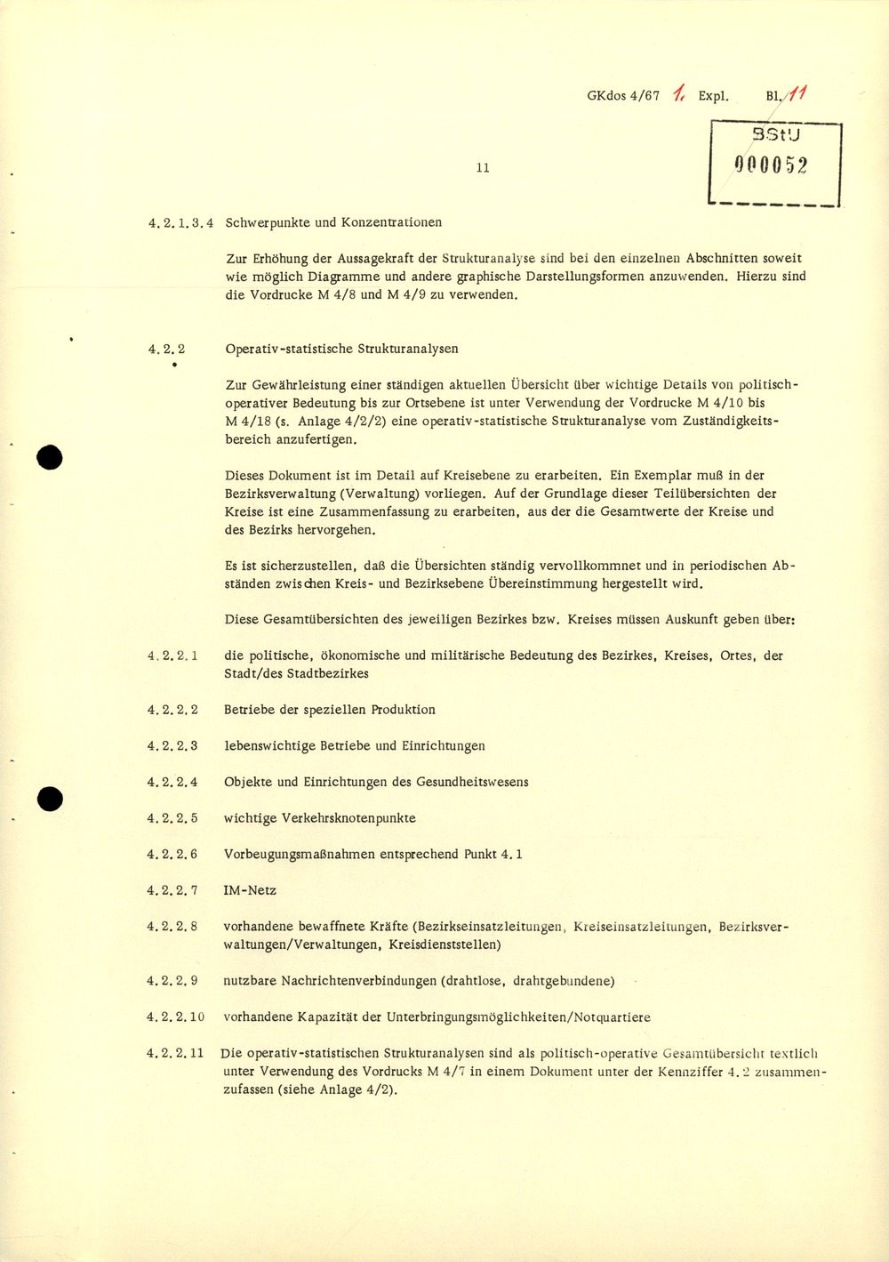 Durchführungsbestimmung Nr. 1 zur Direktive 1/67 über die spezifisch-operative Mobilmachungsarbeit im MfS