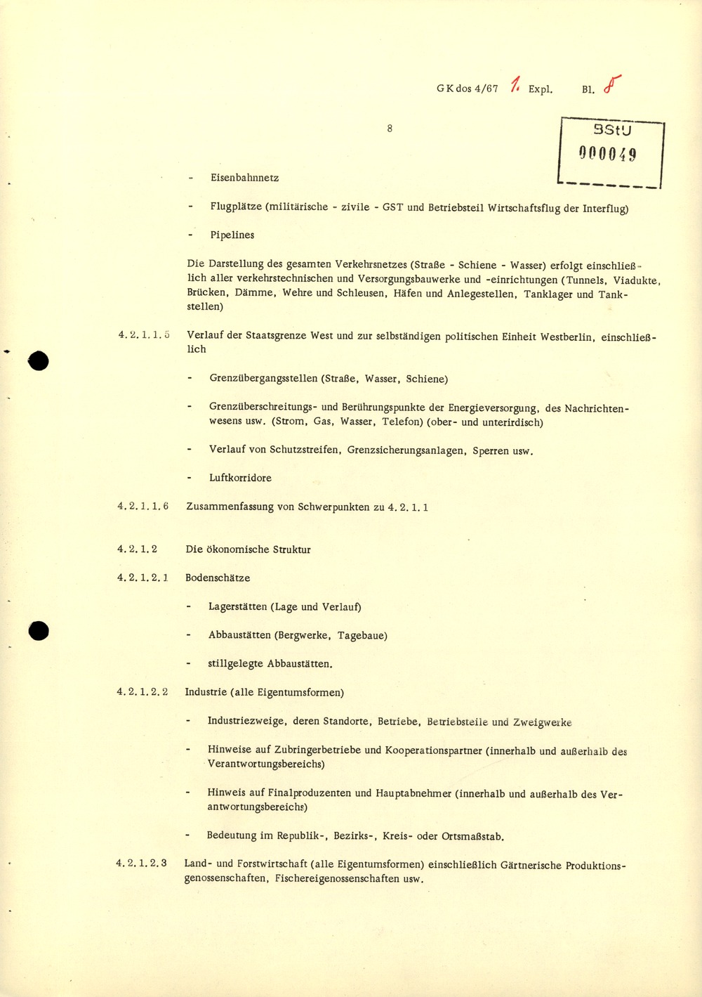 Durchführungsbestimmung Nr. 1 zur Direktive 1/67 über die spezifisch-operative Mobilmachungsarbeit im MfS