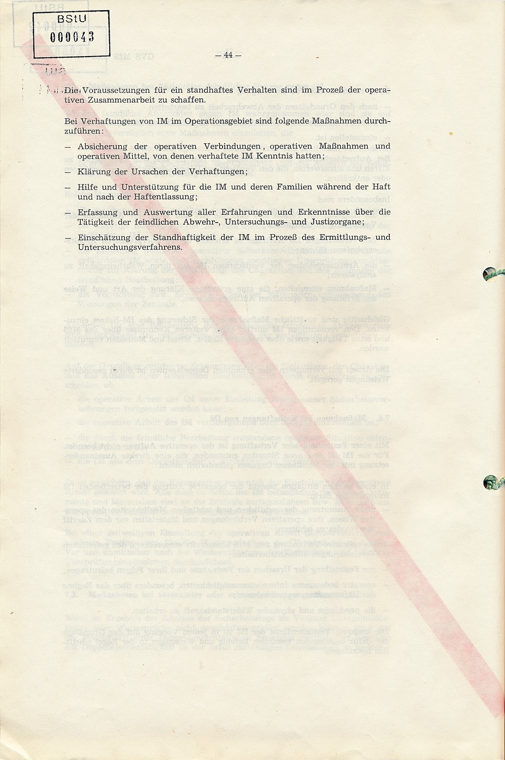 Richtlinie Nr. 2/79 für die "Arbeit mit Inoffiziellen Mitarbeitern im Operationsgebiet"