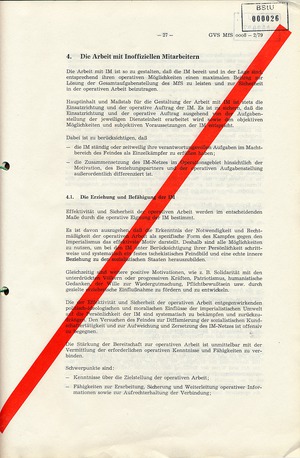Richtlinie Nr. 2/79 für die "Arbeit mit Inoffiziellen Mitarbeitern im Operationsgebiet"