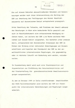 Referat Erich Mielkes auf einer Dienstbesprechung kurz vor den Kommunalwahlen 1989