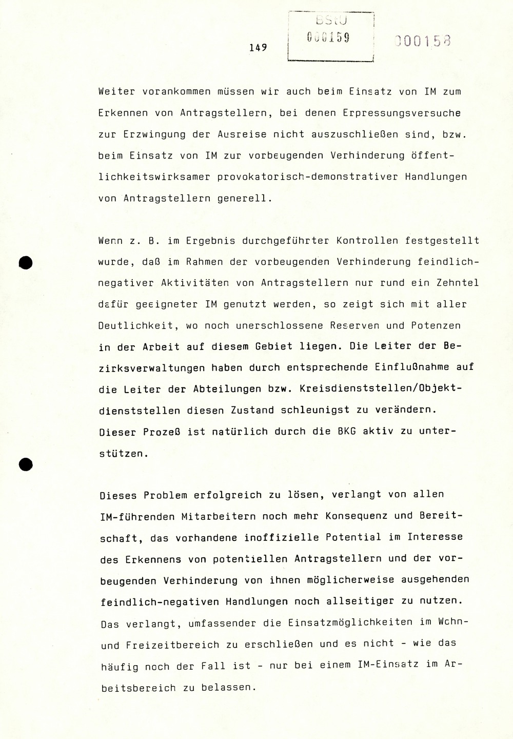 Referat Erich Mielkes auf einer Dienstbesprechung kurz vor den Kommunalwahlen 1989