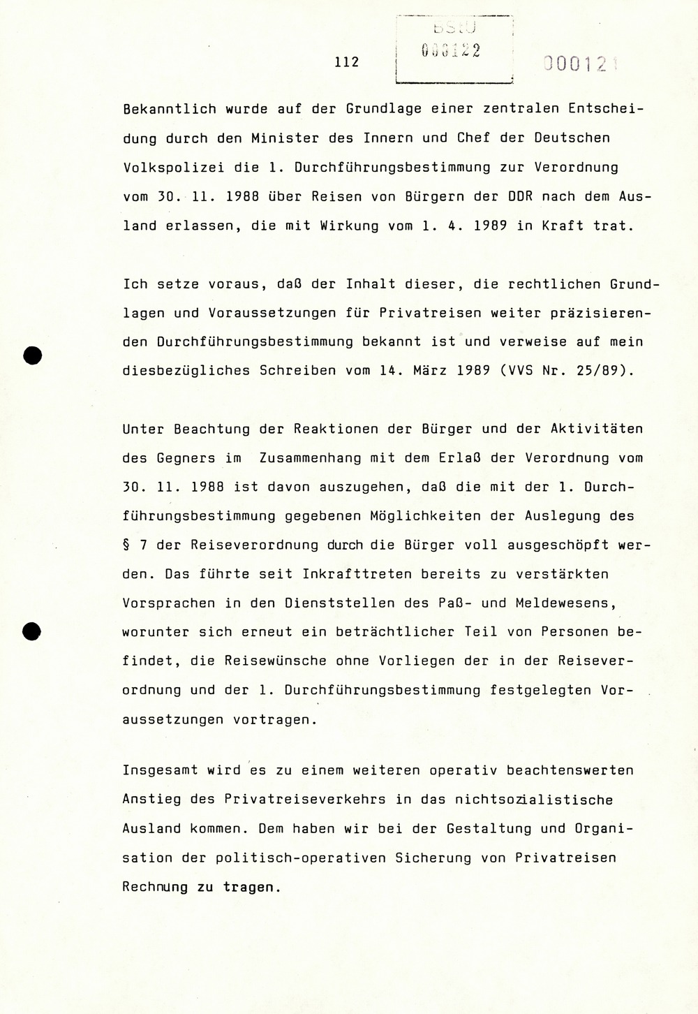 Referat Erich Mielkes auf einer Dienstbesprechung kurz vor den Kommunalwahlen 1989