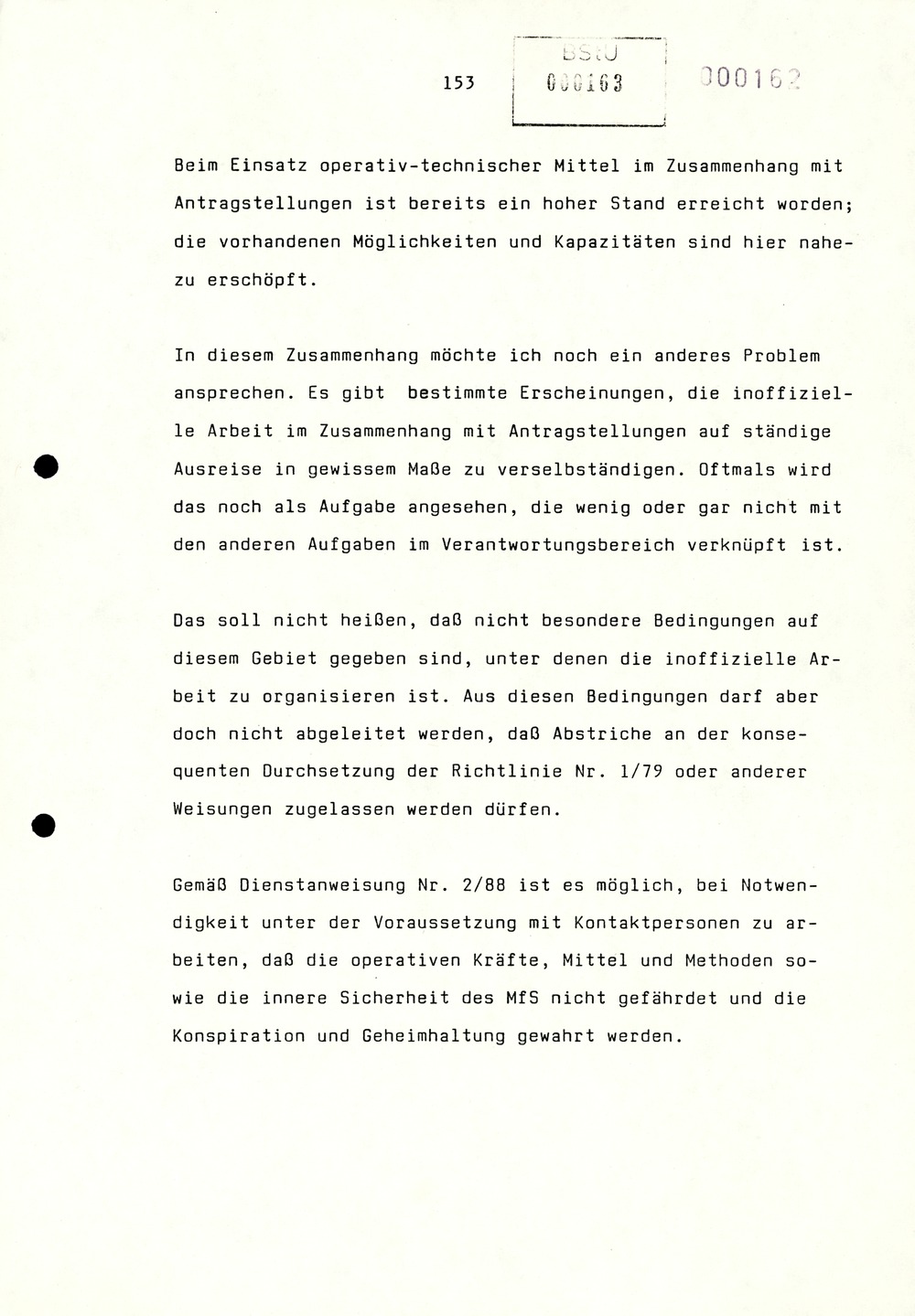 Referat Erich Mielkes auf einer Dienstbesprechung kurz vor den Kommunalwahlen 1989