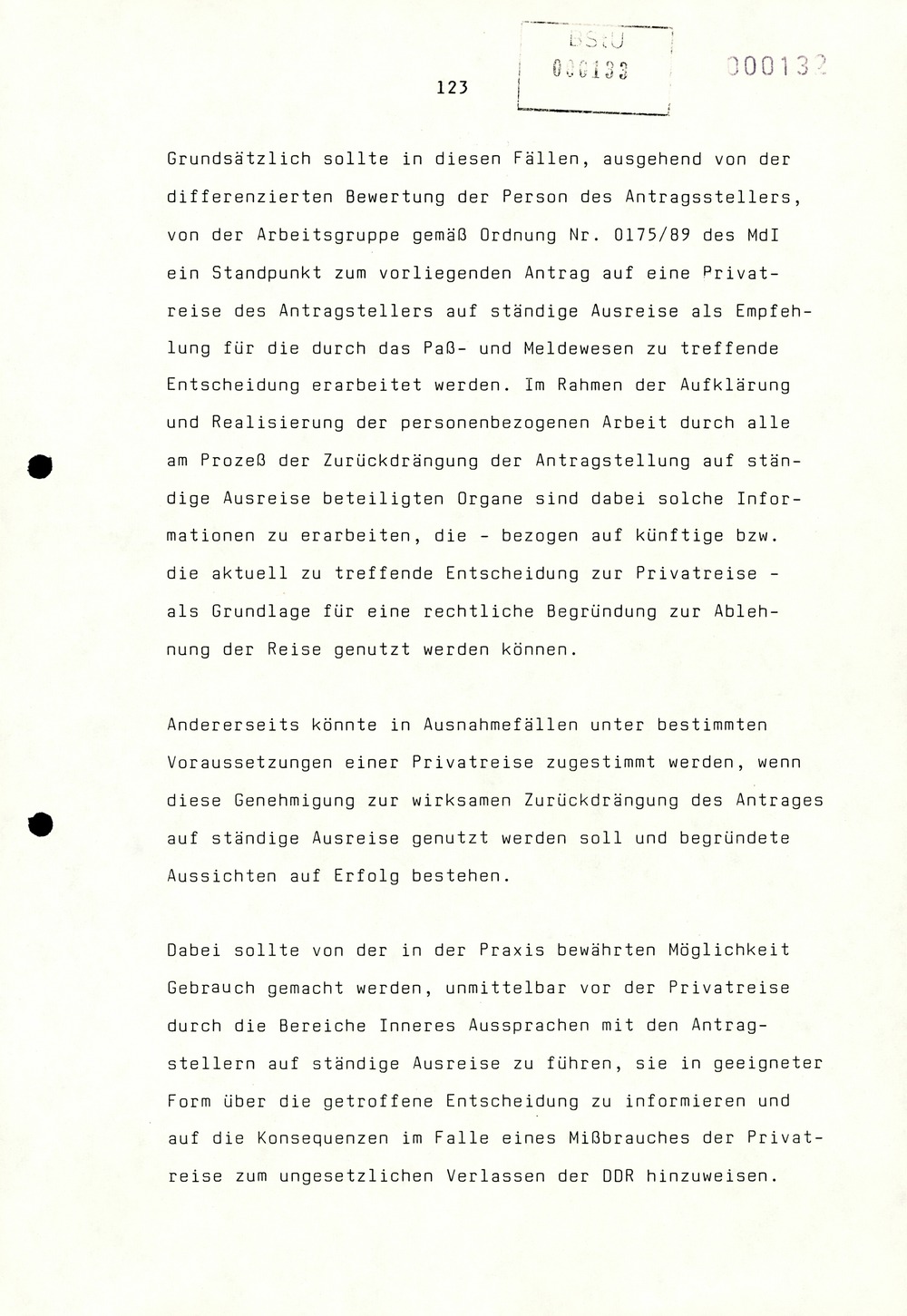 Referat Erich Mielkes auf einer Dienstbesprechung kurz vor den Kommunalwahlen 1989