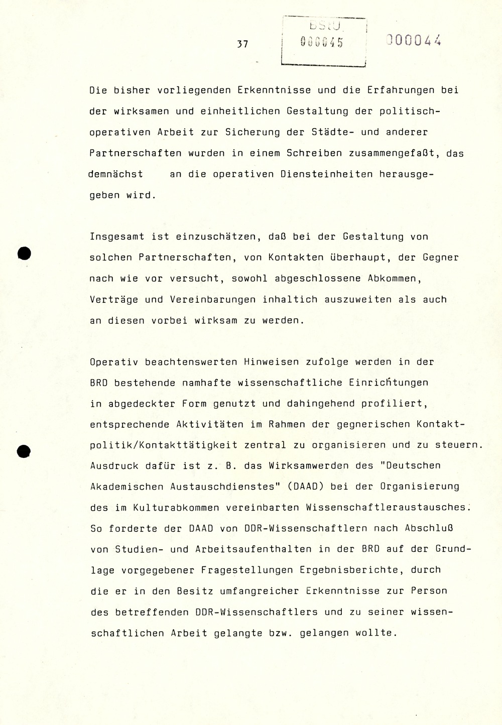 Referat Erich Mielkes auf einer Dienstbesprechung kurz vor den Kommunalwahlen 1989