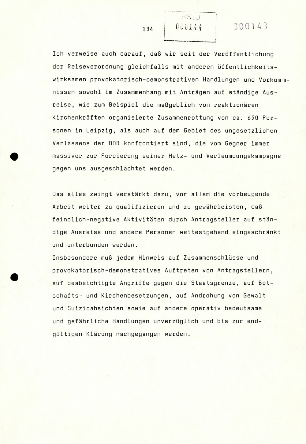 Referat Erich Mielkes auf einer Dienstbesprechung kurz vor den Kommunalwahlen 1989
