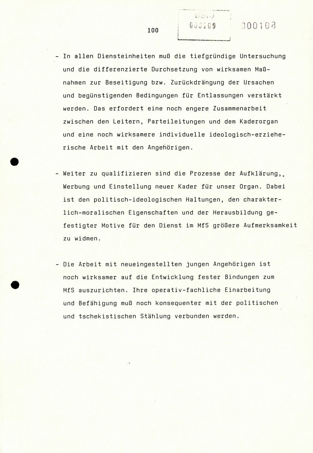 Referat Erich Mielkes auf einer Dienstbesprechung kurz vor den Kommunalwahlen 1989