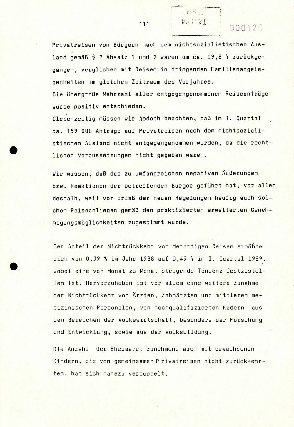 Referat Erich Mielkes auf einer Dienstbesprechung kurz vor den Kommunalwahlen 1989