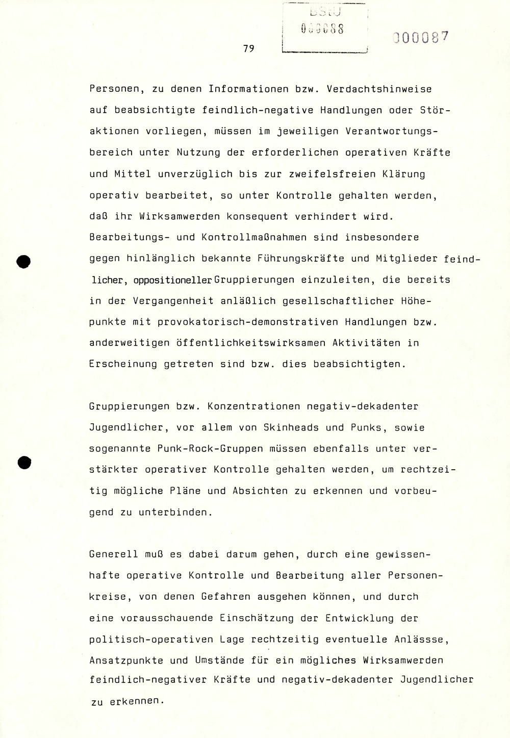 Referat Erich Mielkes auf einer Dienstbesprechung kurz vor den Kommunalwahlen 1989
