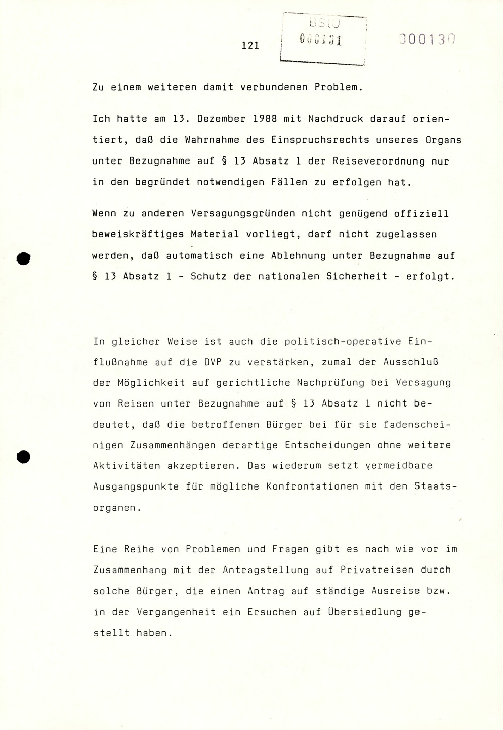 Referat Erich Mielkes auf einer Dienstbesprechung kurz vor den Kommunalwahlen 1989