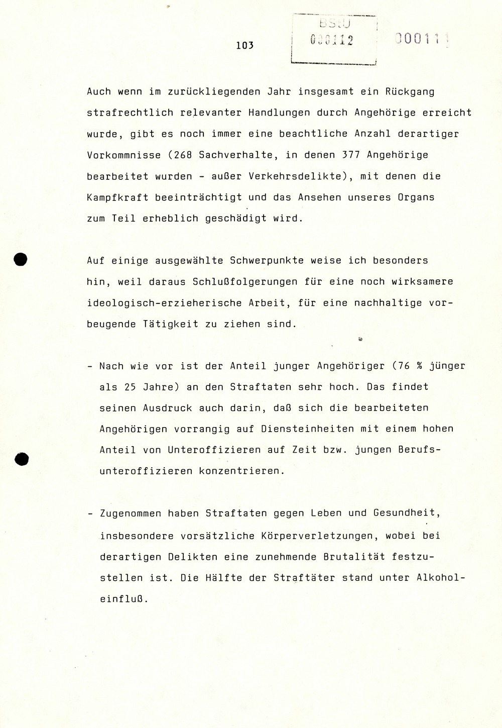 Referat Erich Mielkes auf einer Dienstbesprechung kurz vor den Kommunalwahlen 1989