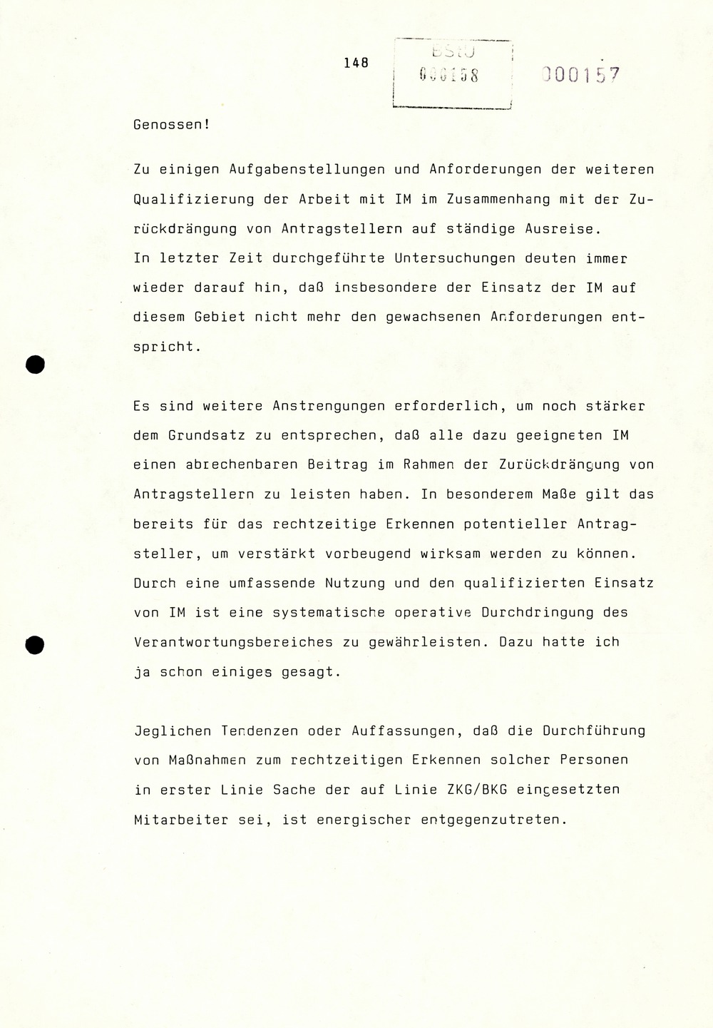 Referat Erich Mielkes auf einer Dienstbesprechung kurz vor den Kommunalwahlen 1989
