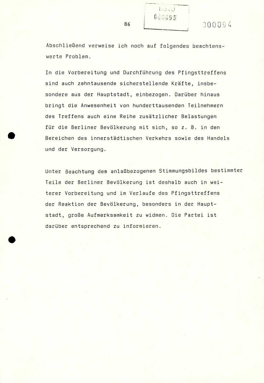 Referat Erich Mielkes auf einer Dienstbesprechung kurz vor den Kommunalwahlen 1989