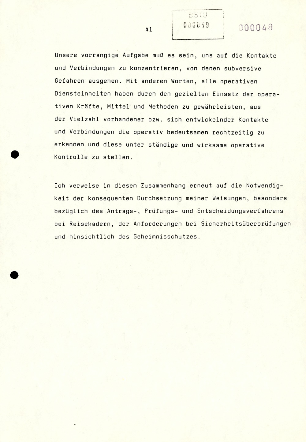 Referat Erich Mielkes auf einer Dienstbesprechung kurz vor den Kommunalwahlen 1989
