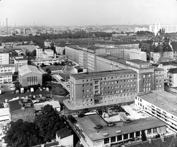 Die Stasi-Zentrale in Berlin-Lichtenberg in den 70er Jahren