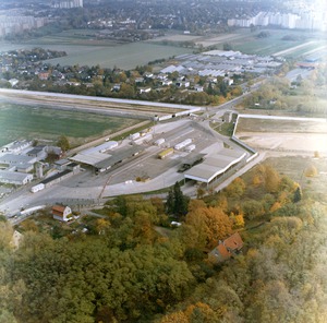 Luftbildaufnahmen der Grenzübergangsstelle Staaken an der Heerstraße