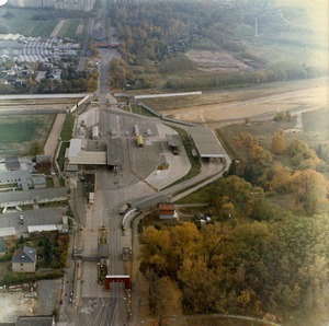 Luftbildaufnahmen der Grenzübergangsstelle Staaken an der Heerstraße