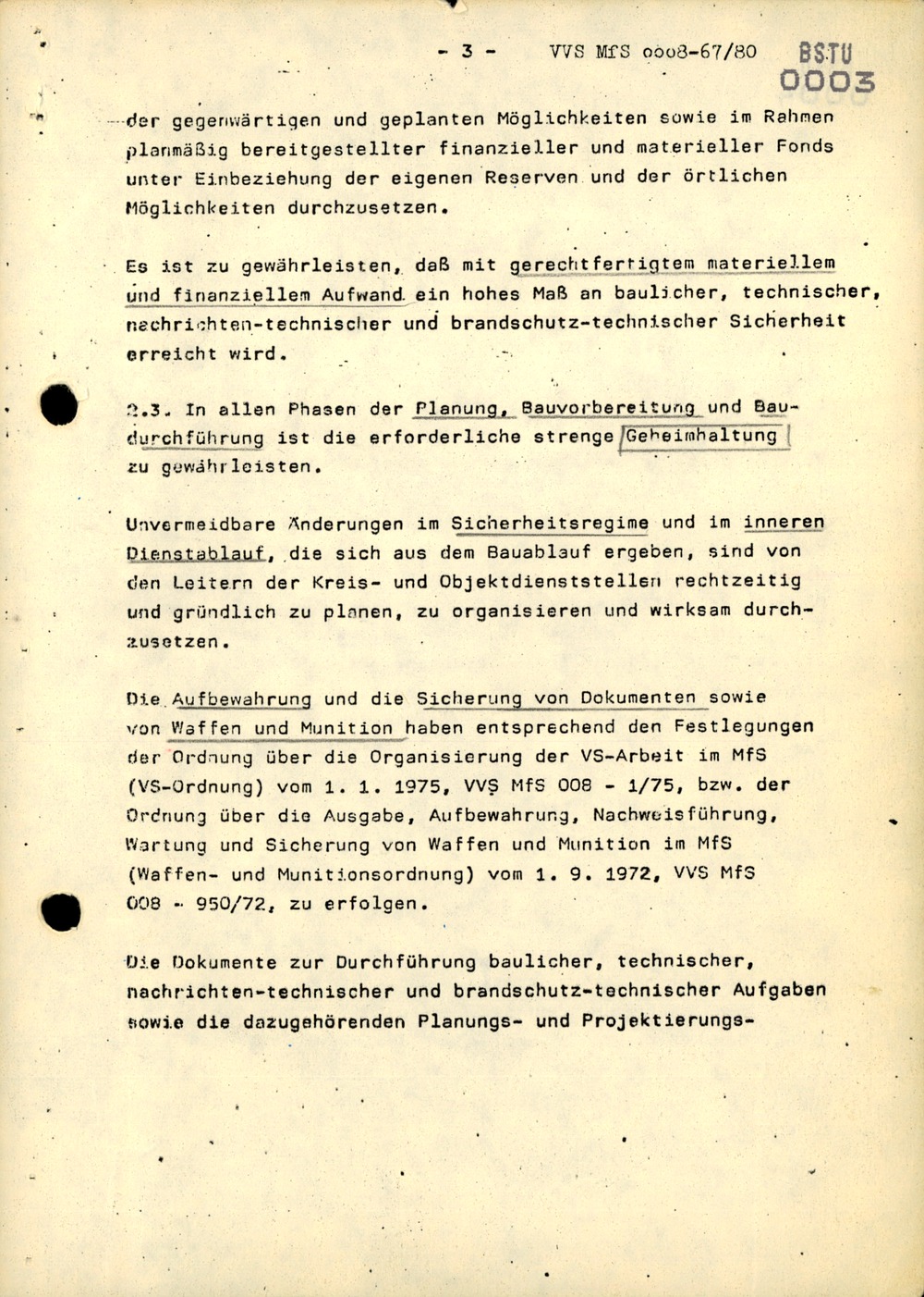 Anweisung 10/80 zur "Gewährleistung der Sicherheit der Dienstgebäude des MfS"