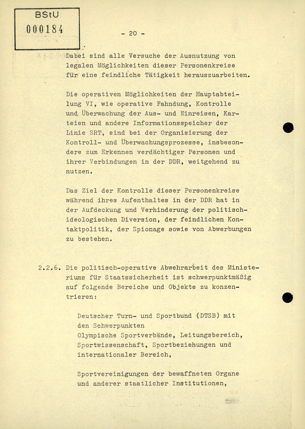 Dienstanweisung 4/71 über die politisch-operative Arbeit im Bereich Körperkultur und Sport