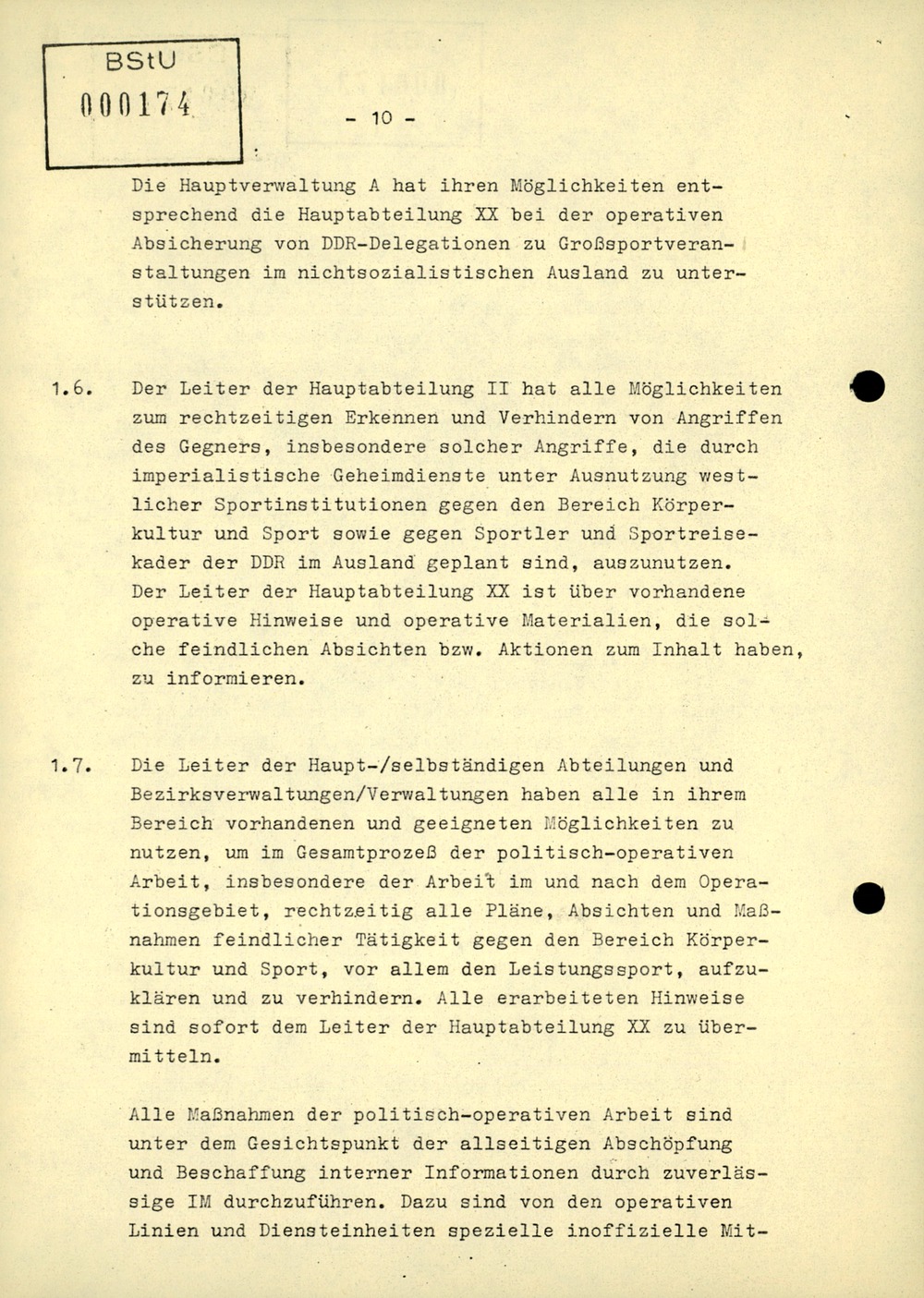 Dienstanweisung 4/71 über Die Politisch-operative Arbeit Im Bereich ...