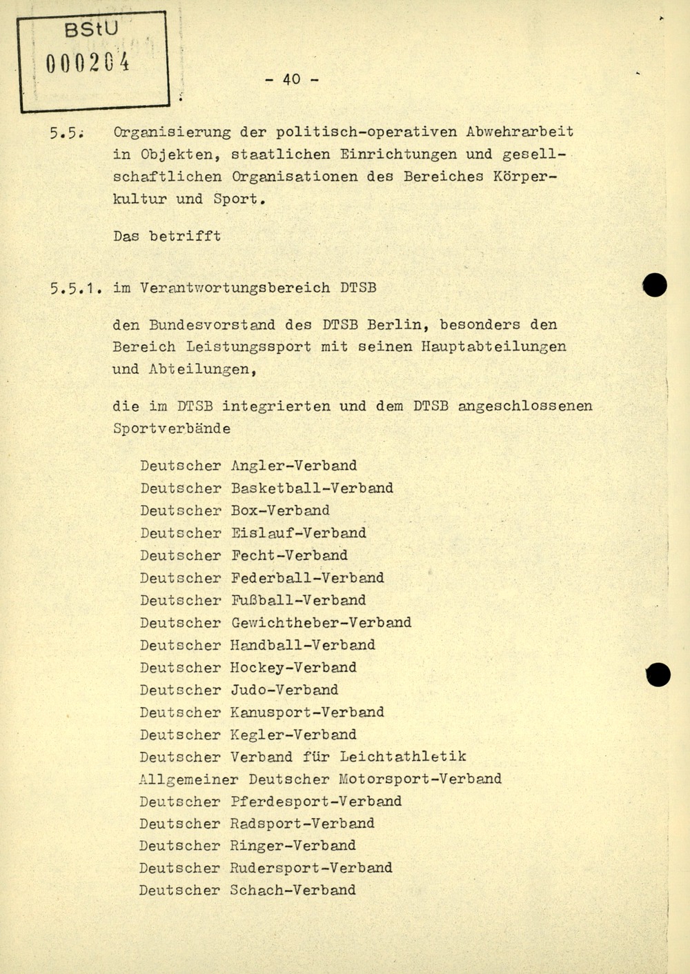 Dienstanweisung 4/71 über die politisch-operative Arbeit im Bereich Körperkultur und Sport