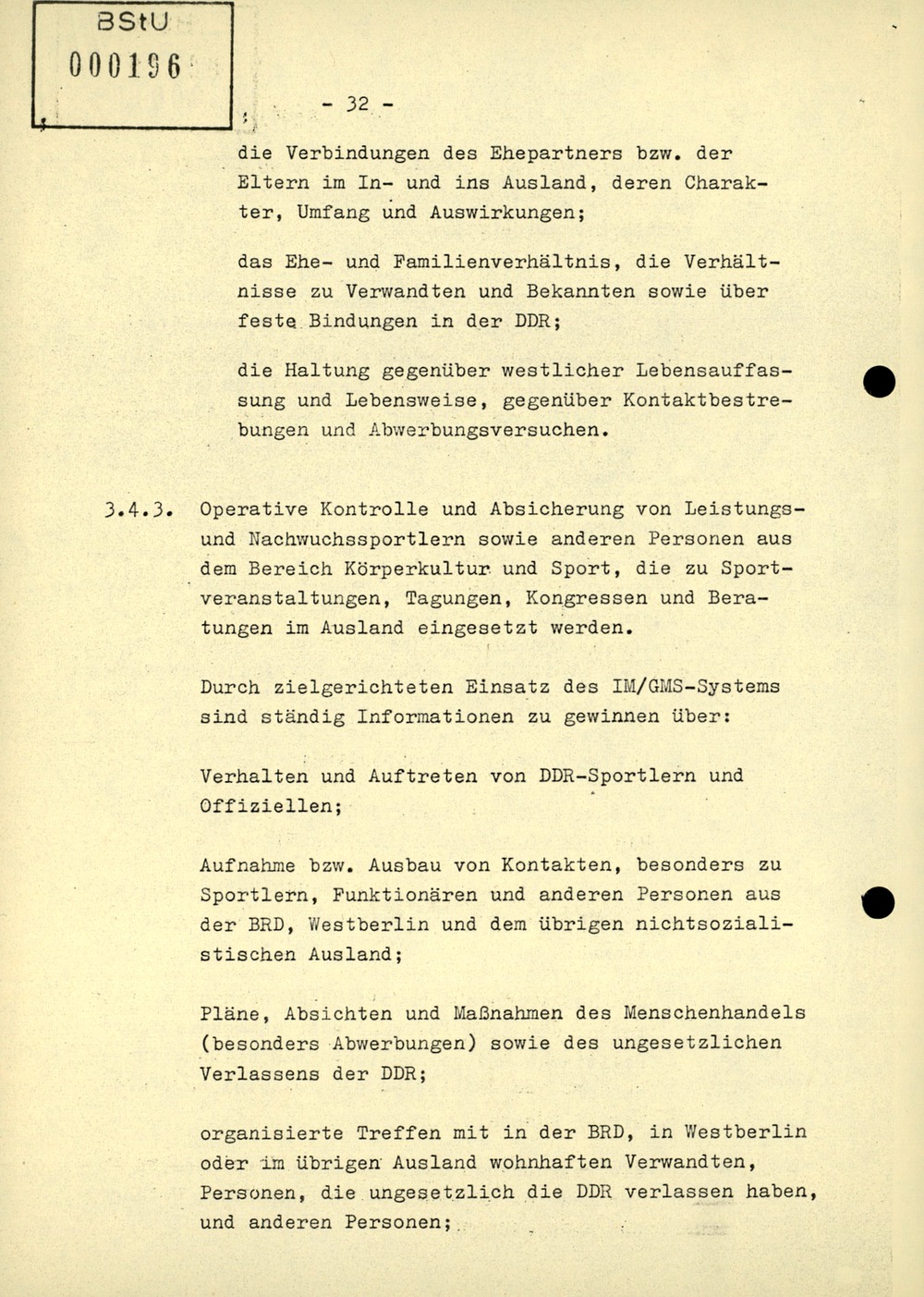 Dienstanweisung 4/71 über die politisch-operative Arbeit im Bereich Körperkultur und Sport