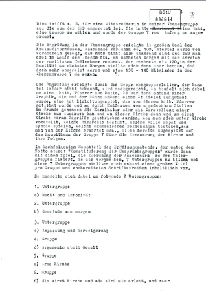 Bericht des IMB "Reiner Martens" zum Kirchentagskongress in Wittenberg 1983