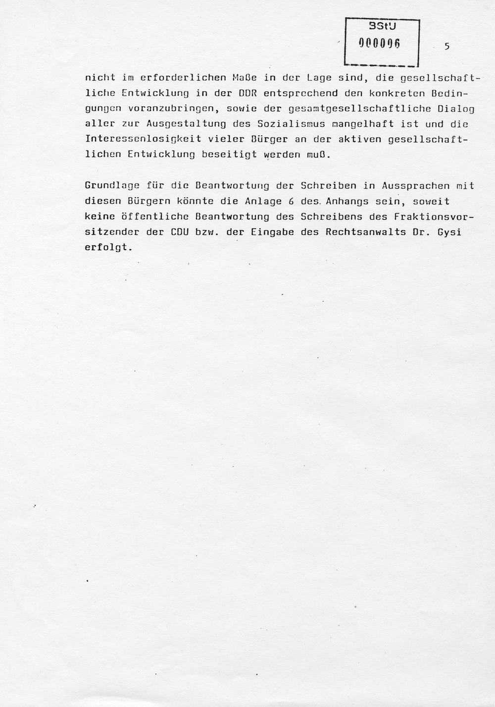 Auskunftsmaterial der Staatssicherheit zum Umgang mit dem Verbot des Neuen Forums