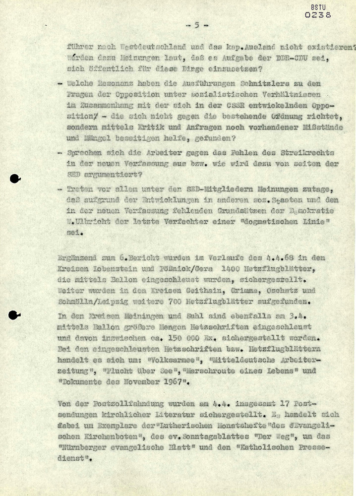 Bericht zur Aktion "Optimismus"