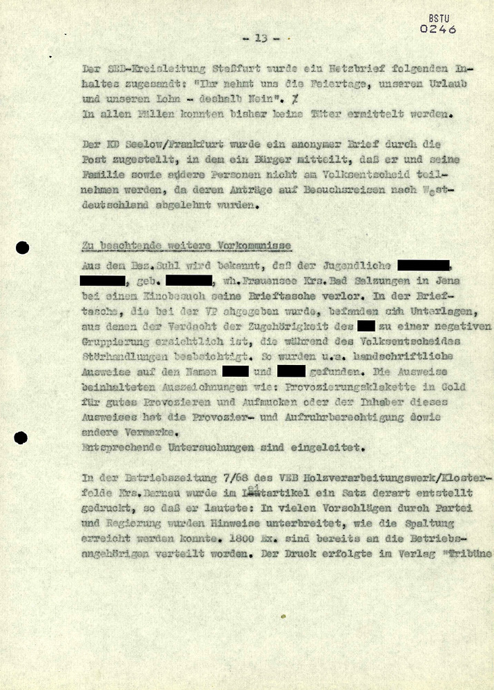Bericht zur Aktion "Optimismus"