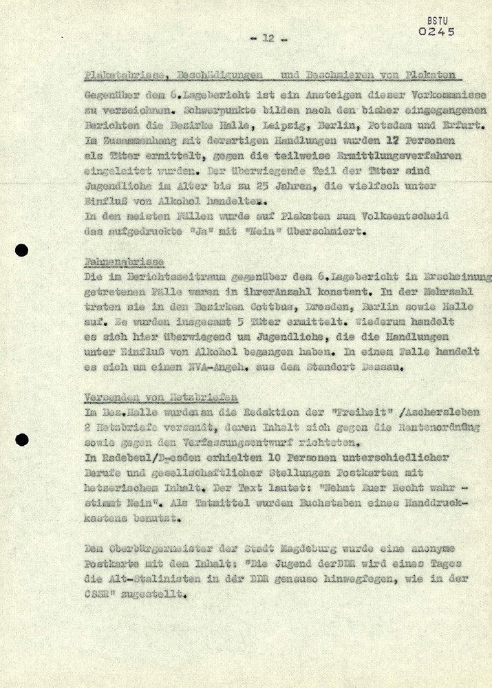 Bericht zur Aktion "Optimismus"