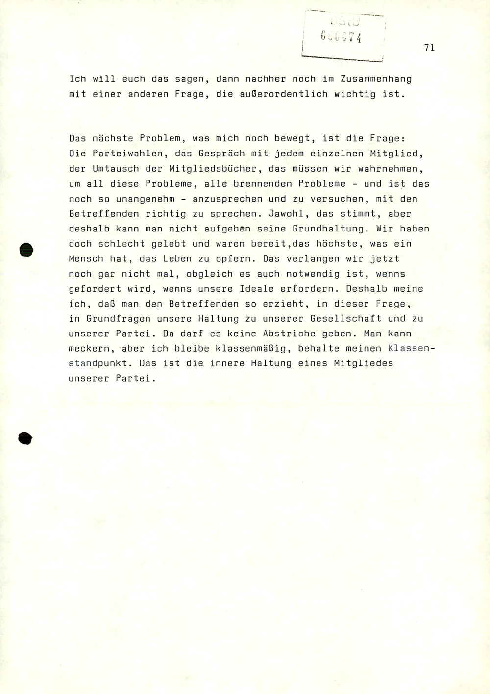 Dienstbesprechung zwischen Mielke und den Chefs der Bezirksverwaltungen