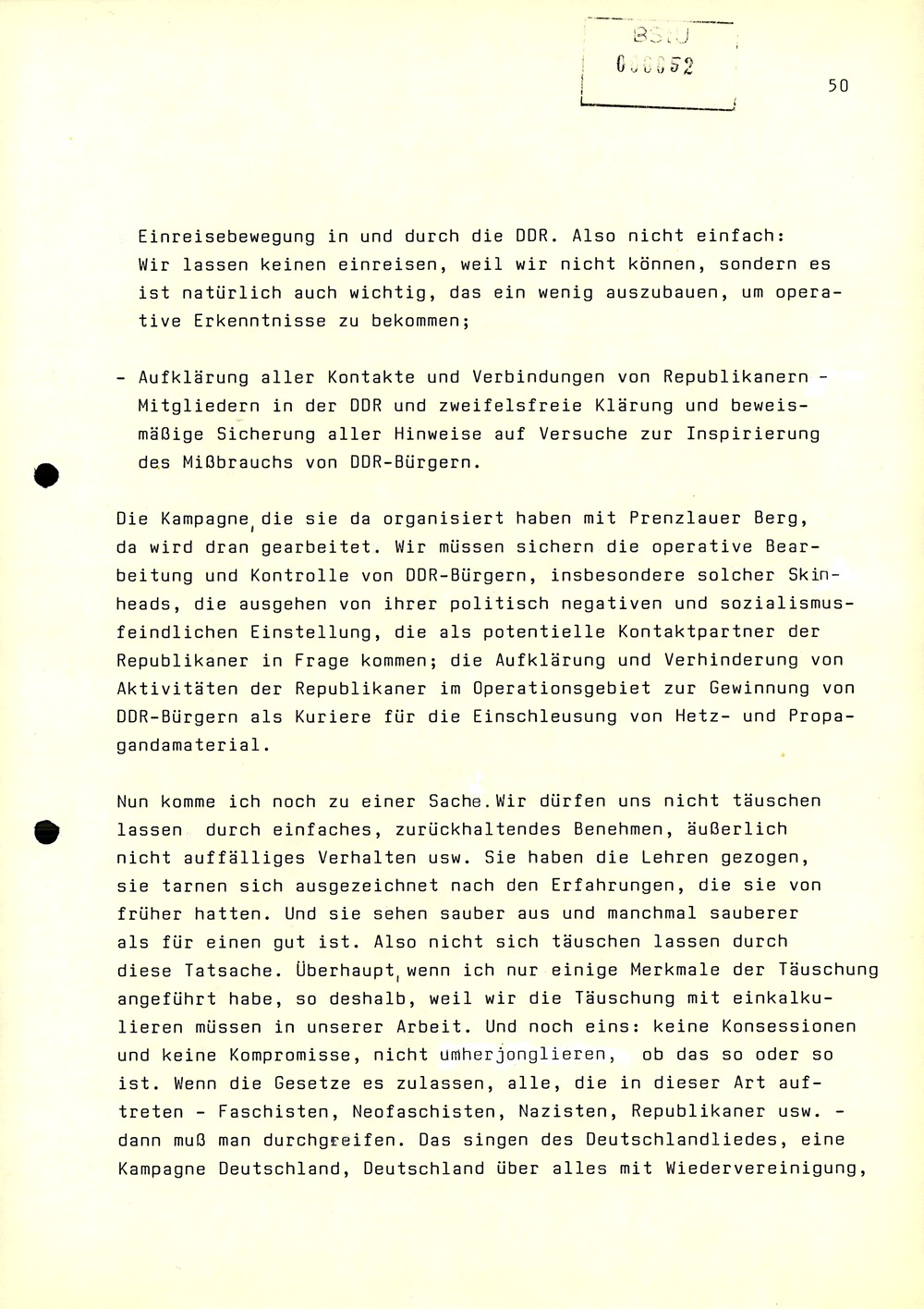 Dienstbesprechung zwischen Mielke und den Chefs der Bezirksverwaltungen