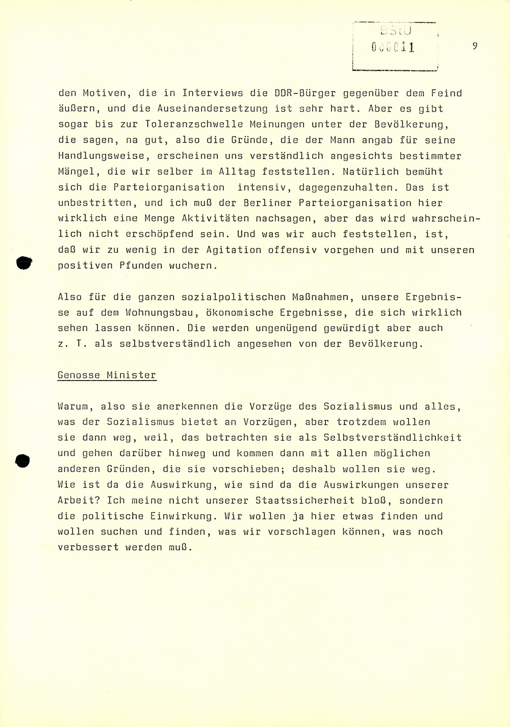 Dienstbesprechung zwischen Mielke und den Chefs der Bezirksverwaltungen